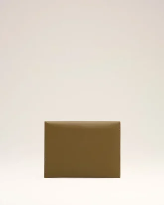 Porte-cartes pliable Carrousel en cuir kaki