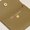 Porte-cartes pliable Carrousel en cuir kaki