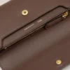 Portefeuille Carrousel Continental en cuir lisse marron