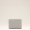 Portefeuille à deux volets Ami de Coeur en cuir de vachette gris