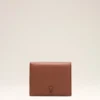 Portefeuille à deux volets Ami de Coeur en cuir de vachette marron
