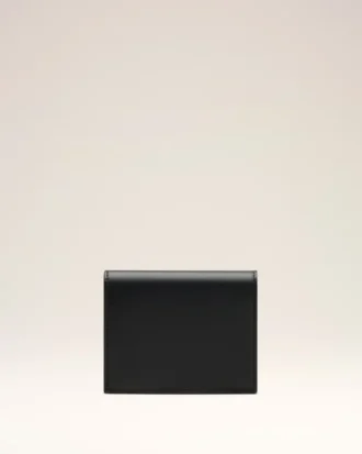 Portefeuille à deux volets Ami de Coeur en cuir de vachette noir