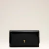 Portefeuille Paris Paris Continental en cuir de vache noir