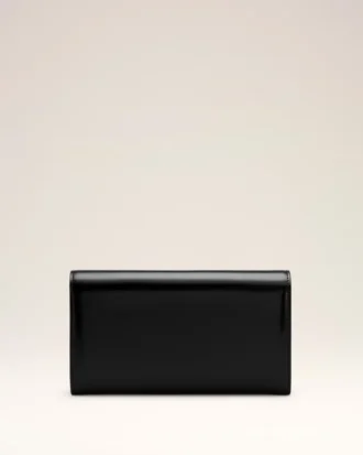 Portefeuille Paris Paris Continental en cuir de vache noir