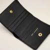 Portefeuille plié Carrousel en cuir de vache noir