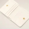 Portefeuille plié Carrousel en cuir de vachette blanc