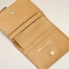 Portefeuille plié Voulez-Vous en cuir de vachette jaune