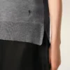Pull Ami de Coeur à col rond en laine fine grise