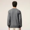 Pull Ami de Coeur à col rond en laine fine grise