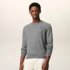Pull Ami de Coeur à col rond en laine grise