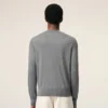 Pull Ami de Coeur à col rond en laine grise