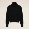 Pull à col roulé Ami de Coeur en laine noire