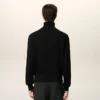 Pull à col roulé Ami de Coeur en laine noire