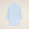 Robe chemise ample Ami de Coeur en coton bleu