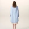 Robe chemise ample Ami de Coeur en coton bleu