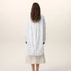 Robe chemise ample Ami de Coeur en coton rayé blanc