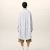 Robe chemise ample Ami de Coeur en coton rayé blanc