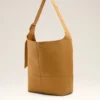 Sac à bandoulière Etienne en cuir Taurillon jaune