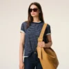 Sac à bandoulière Etienne en cuir Taurillon jaune