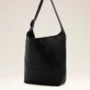 Sac à bandoulière Etienne en cuir Taurillon noir