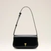 Sac à bandoulière Paris Paris en cuir de vache noir