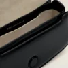 Sac à bandoulière Paris Paris en cuir de vache noir