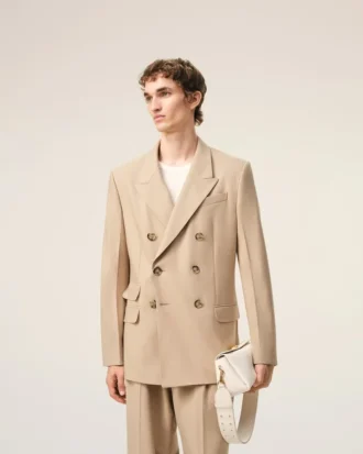 Sac Carrousel en cuir de vache blanc