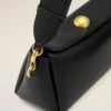 Sac Carrousel en cuir de vache noir