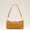 Sac Carrousel en cuir de vachette jaune