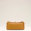 Sac Carrousel en cuir de vachette jaune
