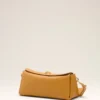 Sac Carrousel en cuir de vachette jaune
