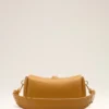Sac Carrousel en cuir de vachette jaune
