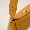Sac Carrousel en cuir de vachette jaune