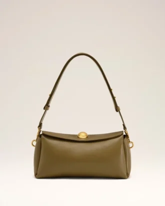 Sac Carrousel en cuir kaki