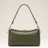Sac Carrousel moyen en cuir de vachette vert