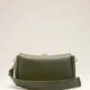 Sac Carrousel moyen en cuir de vachette vert