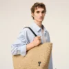 Sac fourre-tout Ami de Coeur en raphia naturel
