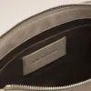 Sac messager à rabat en cuir de vache gris