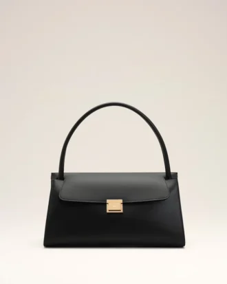 Sac Mimi en cuir de vache noir