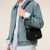 Sac Paris Paris en cuir de vache noir