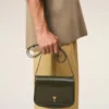 Sac Paris Paris en cuir de vachette vert