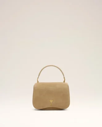 Sac Paris Paris à poignées en cuir de vachette jaune