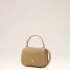 Sac Paris Paris à poignées en cuir de vachette jaune