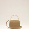 Sac Paris Paris à poignées en cuir de vachette jaune