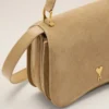 Sac Paris Paris à poignées en cuir de vachette jaune