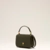 Sac Paris Paris à poignées en cuir de vachette vert