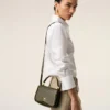 Sac Paris Paris à poignées en cuir de vachette vert