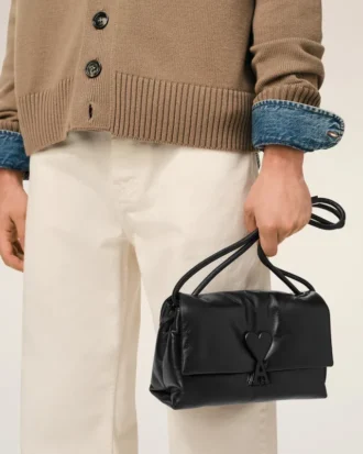 Sac Voulez-Vous en cuir de vachette noir