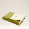 Serviette Ami de Coeur en coton bicolore vert