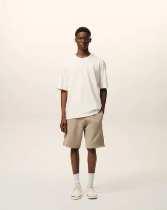 Short Ami de Coeur en coton beige